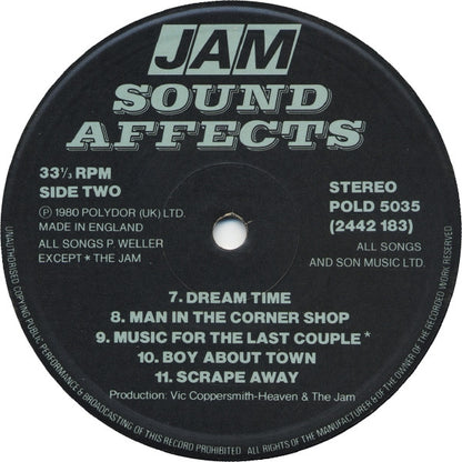 The Jam. Sound Affects VG VG - Ad-Astra Records