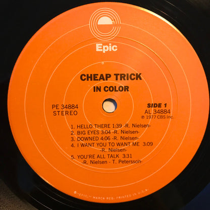 Cheap Trick. In Color ( US Release ) VG VG