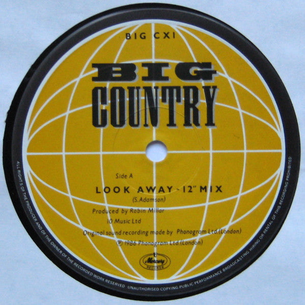 Big Country. Look Away (12" Mix) VG+VG