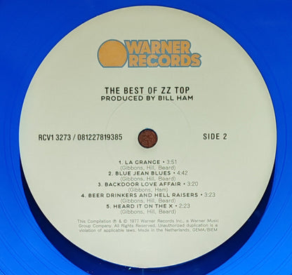 ZZ Top. The Best Of ( Ltd Edition Blue Jean Vinyl ) - Ad-Astra Records