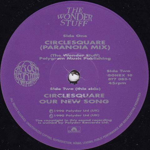The Wonder Stuff. Circlesquare 12"45rpm VG+VG+