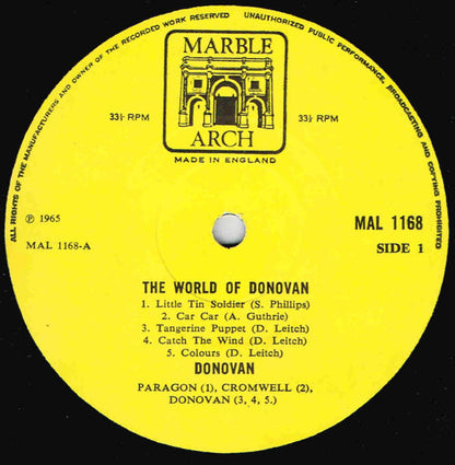 Donovan. The World Of Donovan ( Mono Flipback ) VG+VG