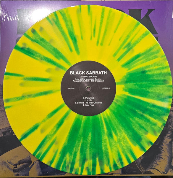 Black Sabbath. Casino Boogie  Live At The Montreux Casino, August 31st, 1970 (  "Limited Splatter Vinyl Edition of 300" )