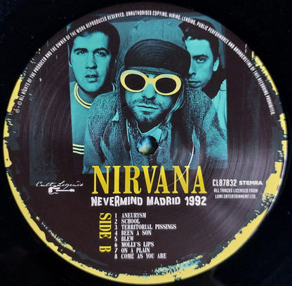 Nirvana. Nevermind Madrid 1992 (  Live At Palacio de Deportes de la Comunidad de Madrid, Madrid, Spain 3rd July 1992. 180 grams edition. )