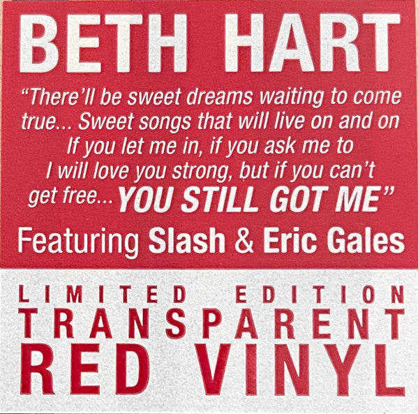 Beth Hart. You Still Got Me ( Ltd Edition Red Vinyl ) VG+VG+