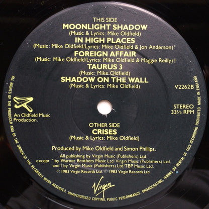 Mike Oldfield. Crises VG+VG
