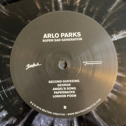 Arlo Parks. Super Sad Generation ( Limited Edition, Reissue, Clear + Black Splatter ) VG+VG+