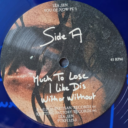 Léa Sen. You Of Now Pt.1 ( Vinyl, 12", 45 RPM, EP, Blue Transparent ) VG+VG+