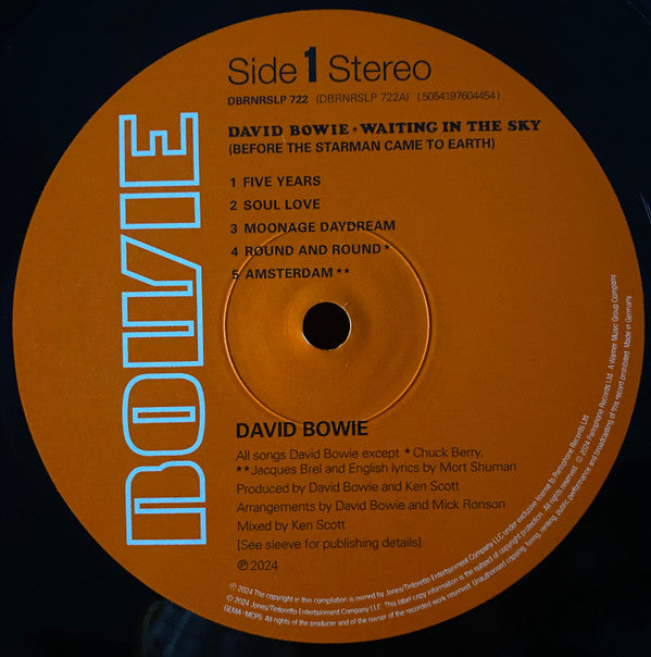 David Bowie. Waiting In The Sky (Before The Starman Came To Earth) Record Store Day, Limited Edition, Stereo, Half Speed Master