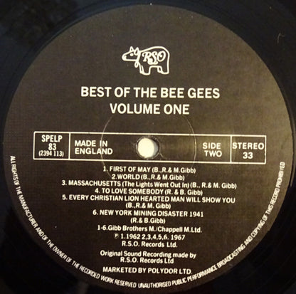 The Bee Gees. Best Of Bee Gees ( Re Issue 1983 ) VG+VG