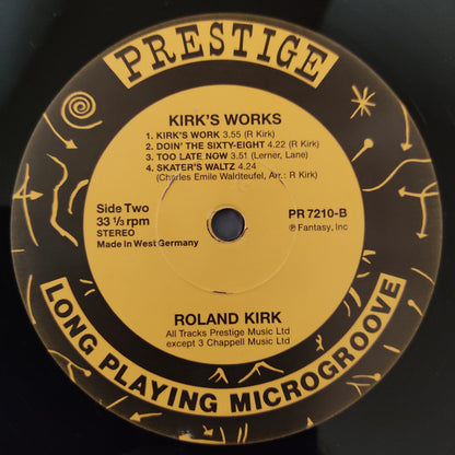 Roland Kirk with Jack McDuff.  Kirk's Work ( German Issue ) VG+VG
