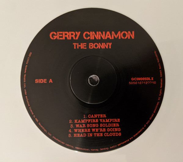 Gerry Cinnamon. The Bonny ( Vinyl, LP, White Vinyl, LP, Single Sided, Etched All Media, Album, Deluxe Edition, Stereo, Definitive Version ) NM NM - Ad-Astra Records