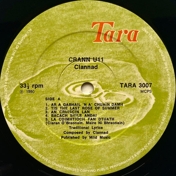 Clannad. Crann Ull ( Ex German Library ) VG+ G+