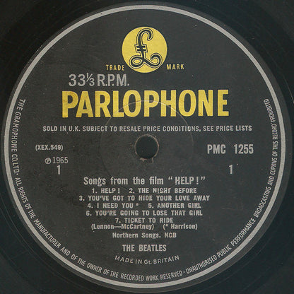 The Beatles. Help Mono ( 1st Pressing ) VG G+