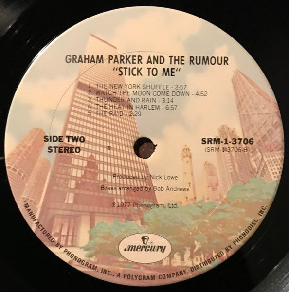 Graham Parker And The Rumour. Stick To Me  ( Santa Maria Press ) VG+VG - Ad-Astra Records