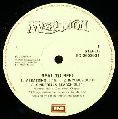 Marillion. Real To Reel ( Live ) VG+VG