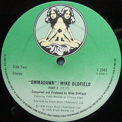 Mike Oldfield. Ommadawn (  Repress, Green Roger Dean Virgins labels ) VG VG - Ad-Astra Records