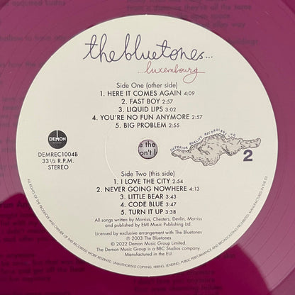 The Bluetones. Luxembourg ( Ltd Purple Vinyl )