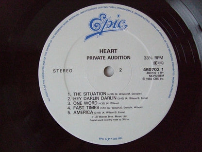 Heart. Private Audition VG+VG