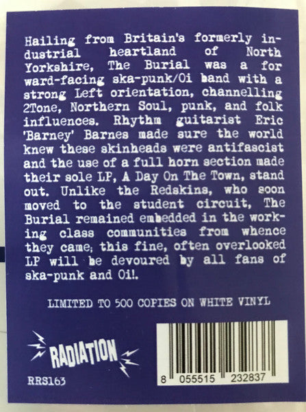 The Burial. A Day On The Town ( Ltd Edition White Vinyl )