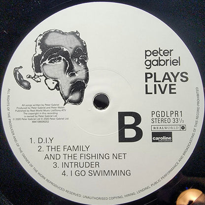 Peter Gabriel. Plays Live ( Remastered, Stereo, 180 Gram, Half-Speed Remaster Double ) VG+VG+