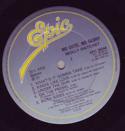 Molly Hatchet. No Guts...No Glory VG+VG - Ad-Astra Records