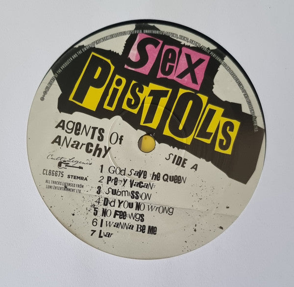 Sex Pistols.  Agents Of Anarchy ( "Live Radio Broadcast Best Of Sex Pistols Live On UK & European Radio" 180 grams edition )