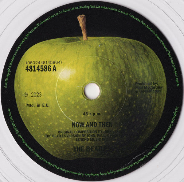 The Beatles. Now & Then / Love Me Do (  7", 45 RPM, Single, Stereo, Clear Vinyl )