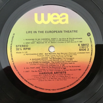 Various.  Life In The European Theatre VG VG