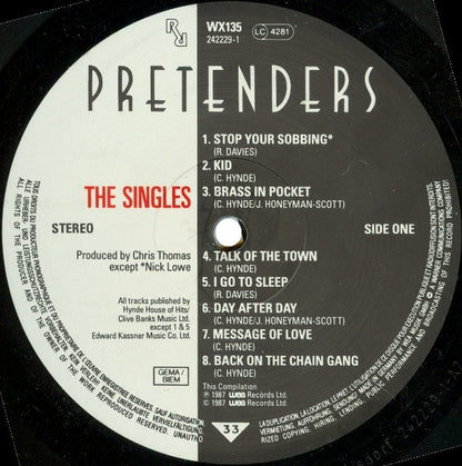 Pretenders. The Singles VG+VG