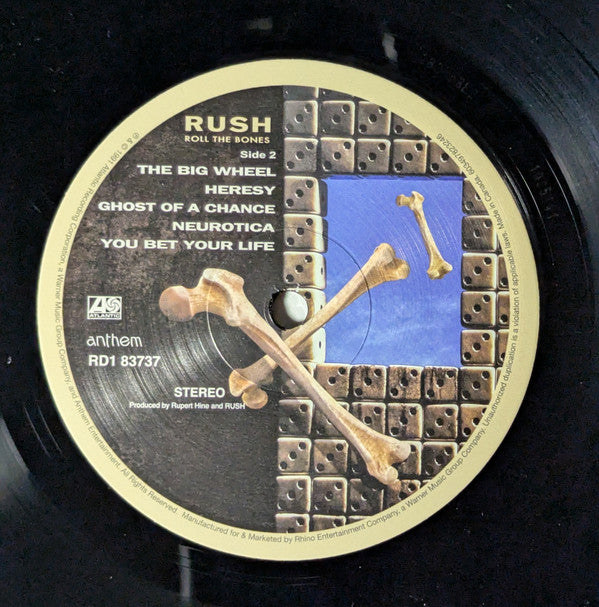 Rush. Roll The Bones (  Reissue, Remastered, Stereo Syeor ) U.S.A. & Canada