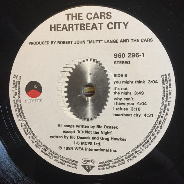 The Cars. Heartbeat City ( Gatefold )( Ex German Library ) VG+VG