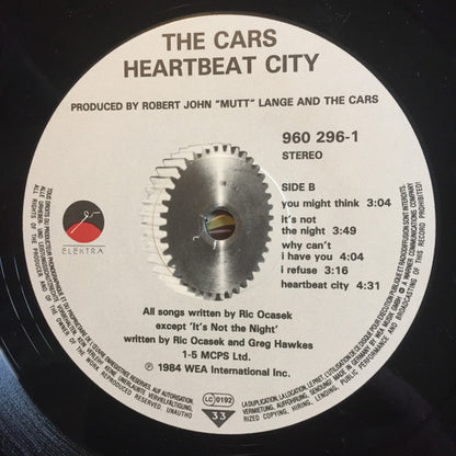 The Cars. Heartbeat City ( Gatefold )( Ex German Library ) VG+VG