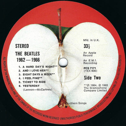 The Beatles. 1962 - 1966 (  Rounded Corner Inner Sleeves ) VG+VG
