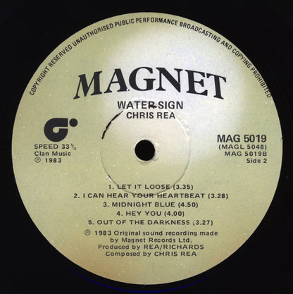 Chris Rea. Water Sign VG+VG
