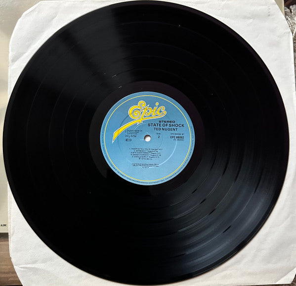 Ted Nugent. State Of Shock VG+VG