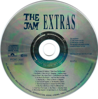 The Jam. Extras CD Compilation, Reissue, Repress, EDC VG+VG+