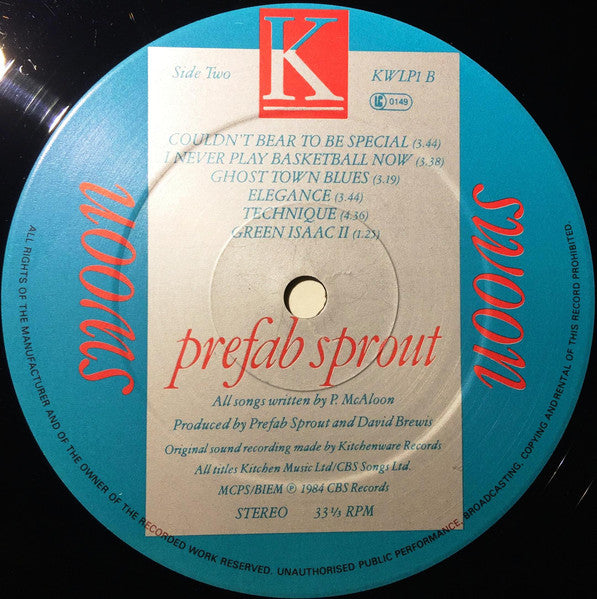 Prefab Sprout. Swoon ( Gatefold ) VG+VG+