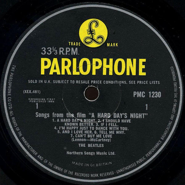 The Beatles. A Hard Day's Night (  Mono, Variation B ) G+G+