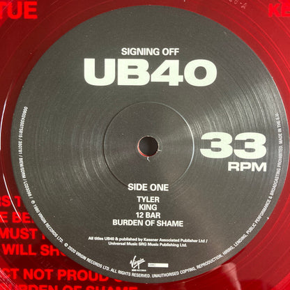 UB40.  Signing Off (  Limited Edition, Reissue, Remastered, Stereo, Red Translucent )