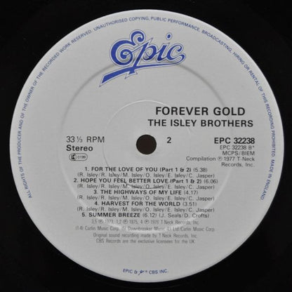 The Isley Brothers. Forever Gold  VG+VG - Ad-Astra Records