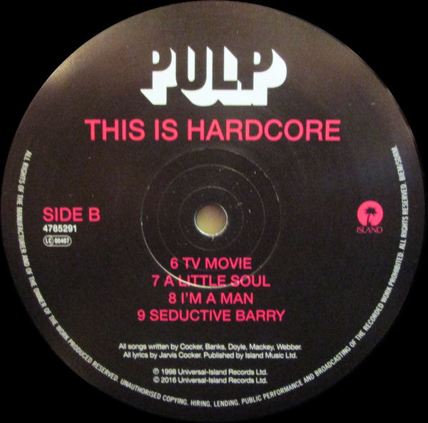 Pulp. This Is Hardcore ( Reissue, Gatefold Double )