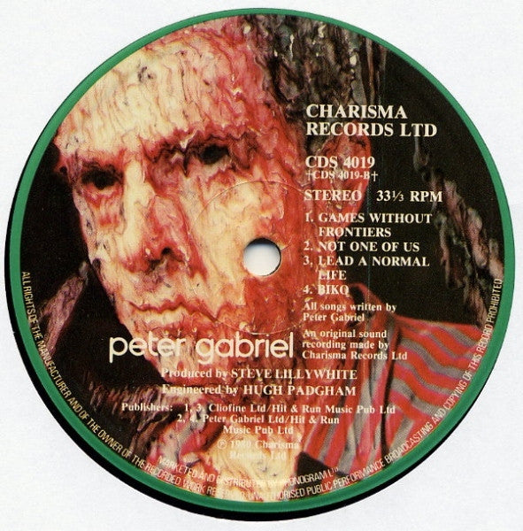 Peter Gabriel.  Peter Gabriel VG+VG