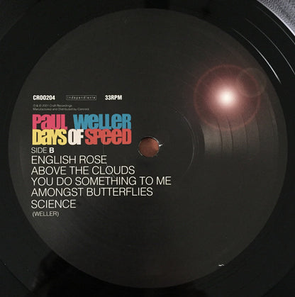 Paul Weller. Days Of Speed ( Re Issue ) Double Album