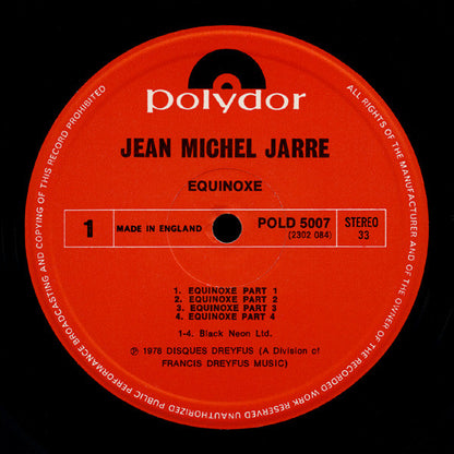 Jean Michel Jarre. Equinoxe VG+VG