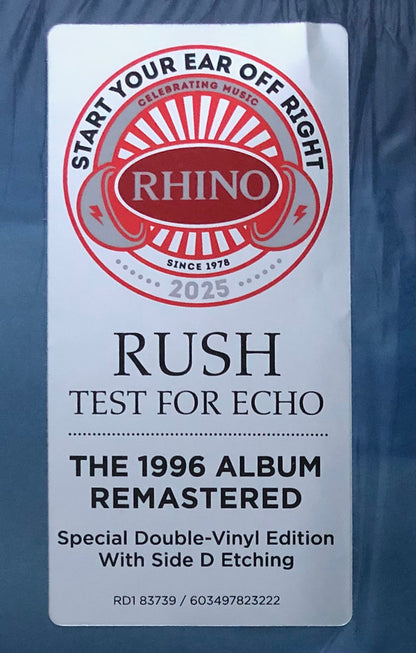 Rush. Test For Echo ( 2 x LP Remastered Special Edition )