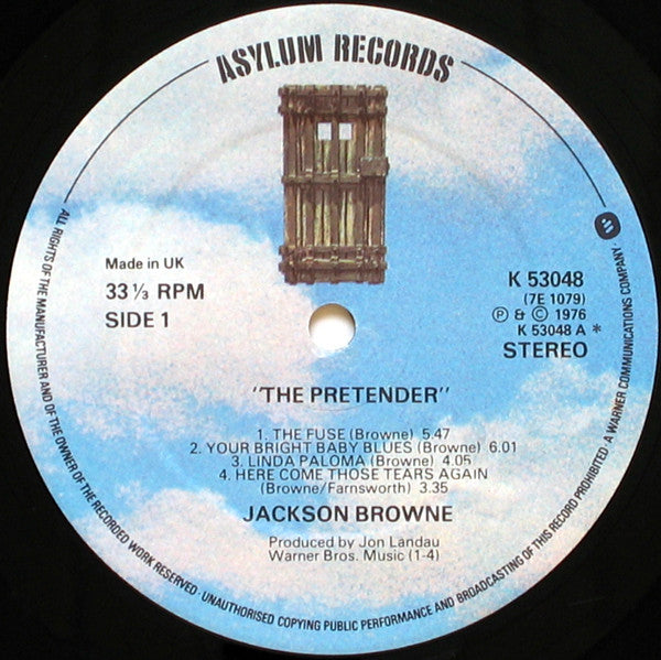 Jackson Browne. The Pretender VG+G+