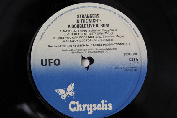 UFO. Strangers In The Night ( Double Album UK 1st Press ) VG+VG