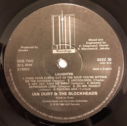 Ian Dury & The Blockheads. Laughter VG+VG