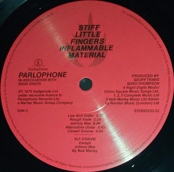 Stiff Little Fingers. Inflammable Material ( Re Issue )